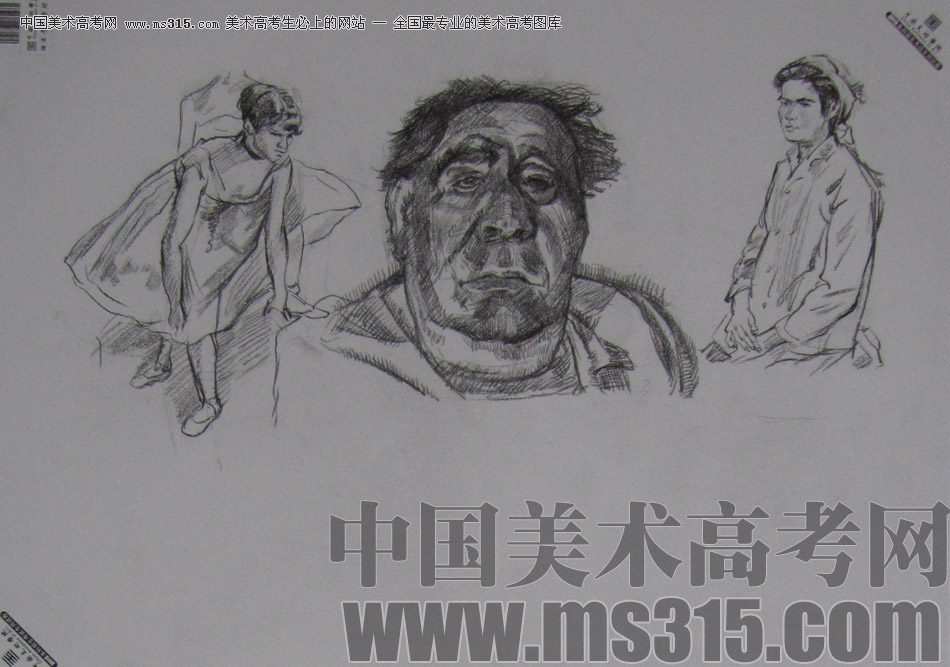 2013年中国美术学院速写优秀试卷58