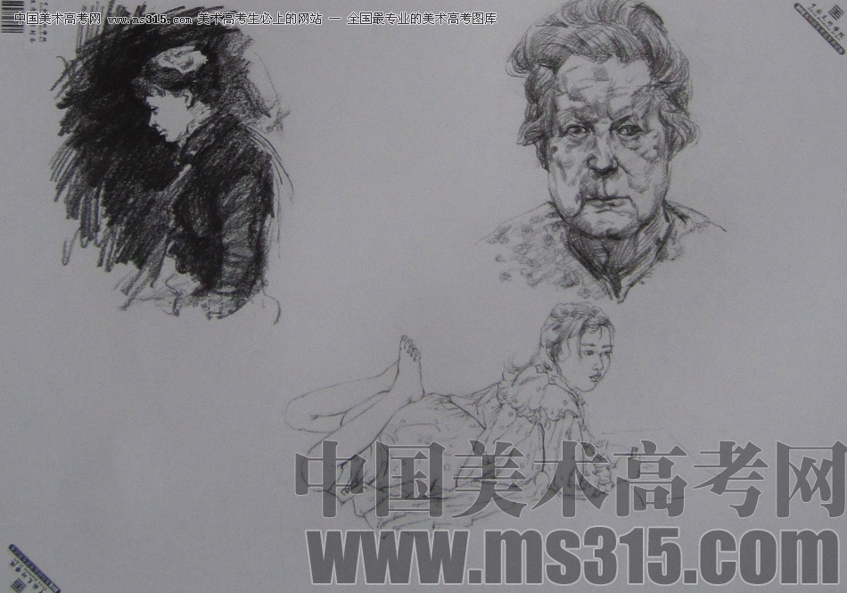 2013年中国美术学院速写优秀试卷71