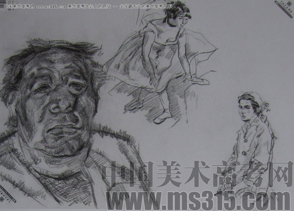 2013年中国美术学院速写优秀试卷56
