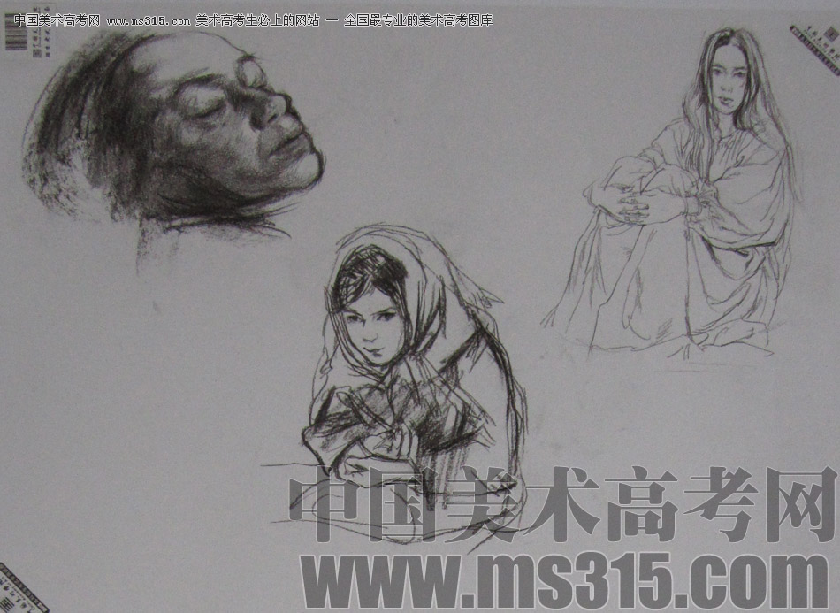 2013年中国美术学院速写优秀试卷86