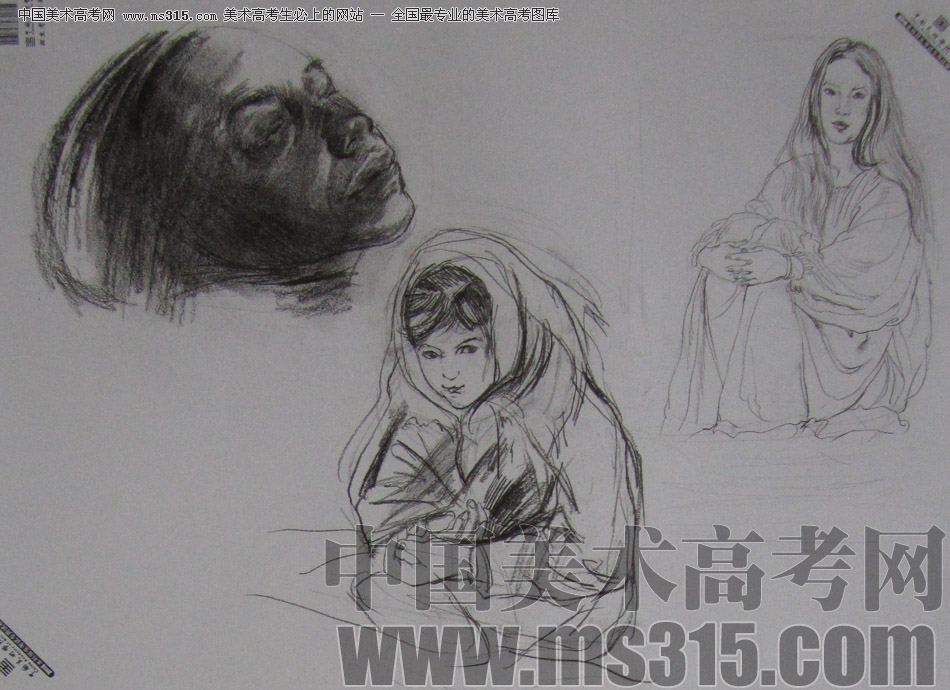 2013年中国美术学院速写优秀试卷88