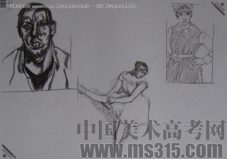 2013年中国美术学院速写优秀试卷92