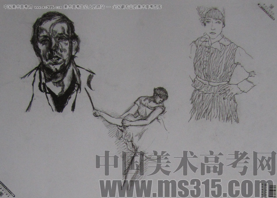 2013年中国美术学院速写优秀试卷94