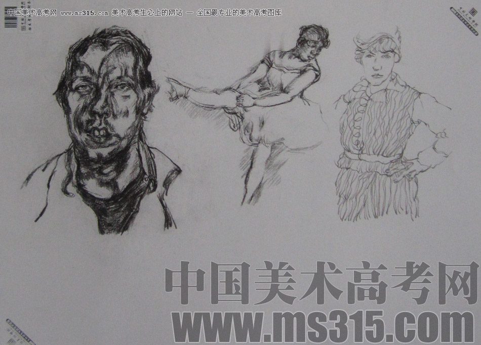 2013年中国美术学院速写优秀试卷99