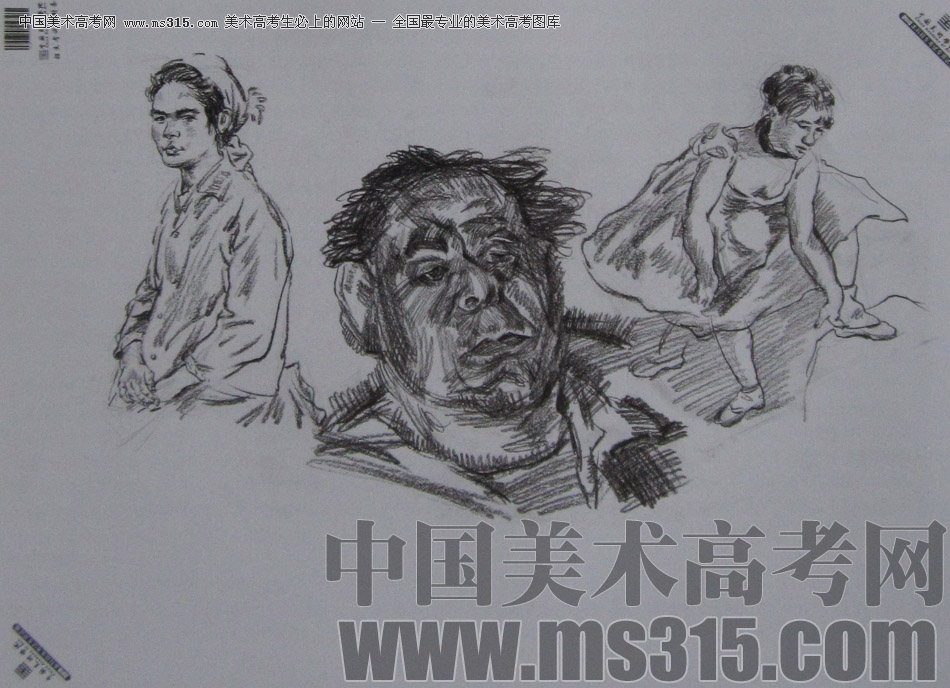 2013年中国美术学院速写优秀试卷79