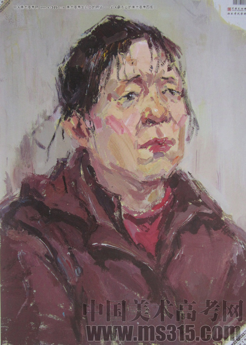 2013年中国美术学院造型图媒类色彩优秀试卷4