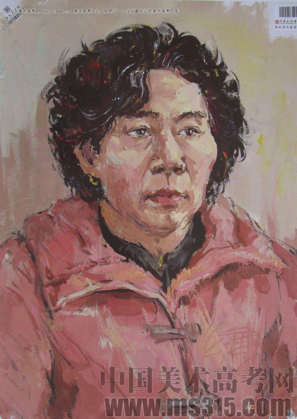 2013年中国美术学院造型图媒类色彩优秀试卷8