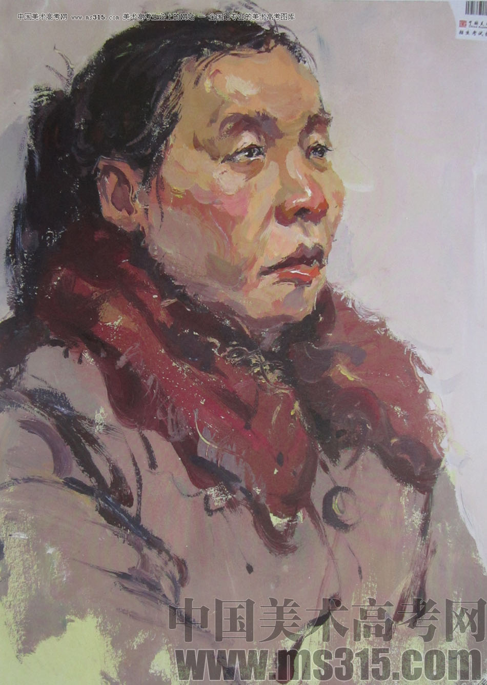 2013年中国美术学院造型图媒类色彩优秀试卷14
