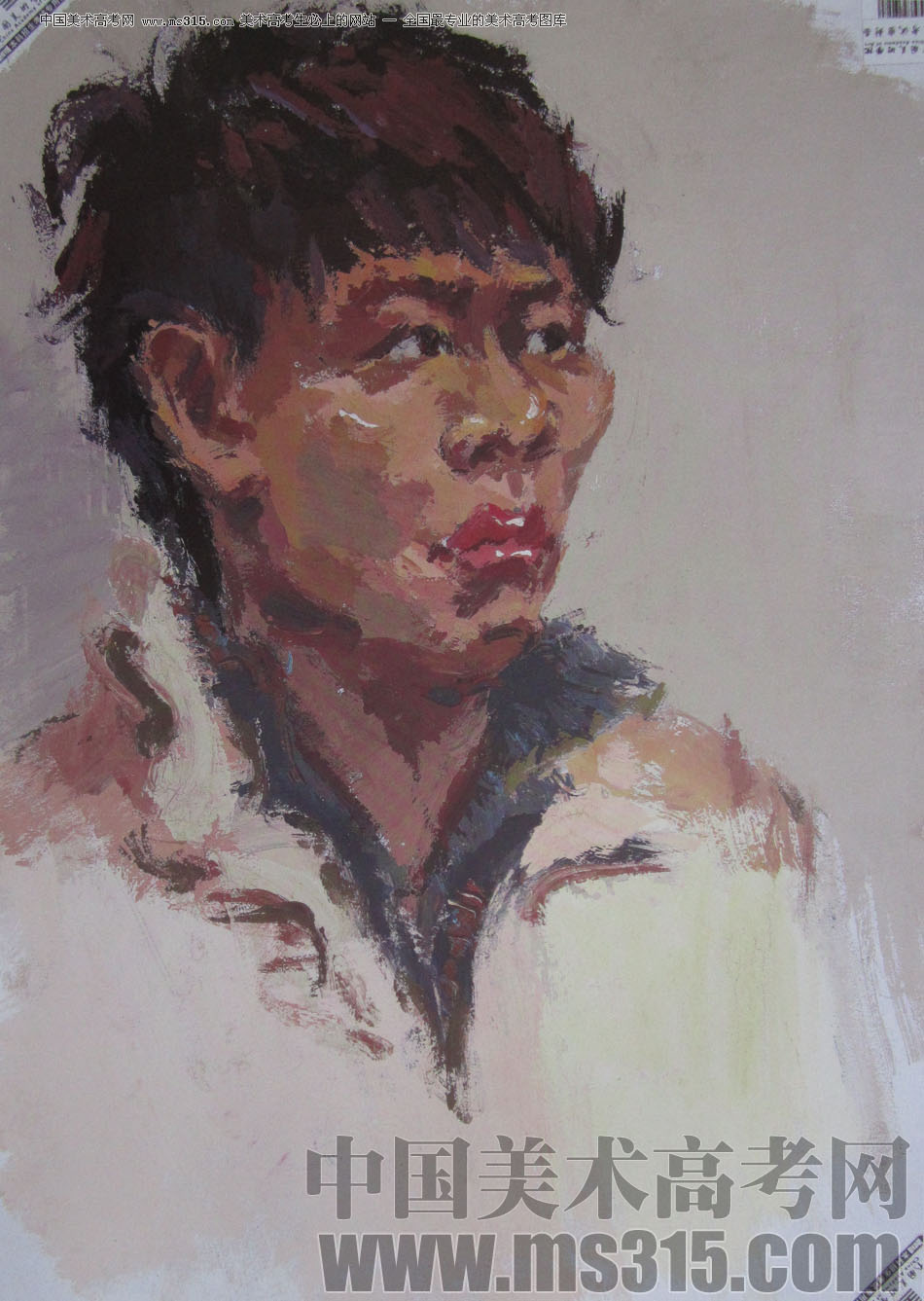 2013年中国美术学院造型图媒类色彩优秀试卷26