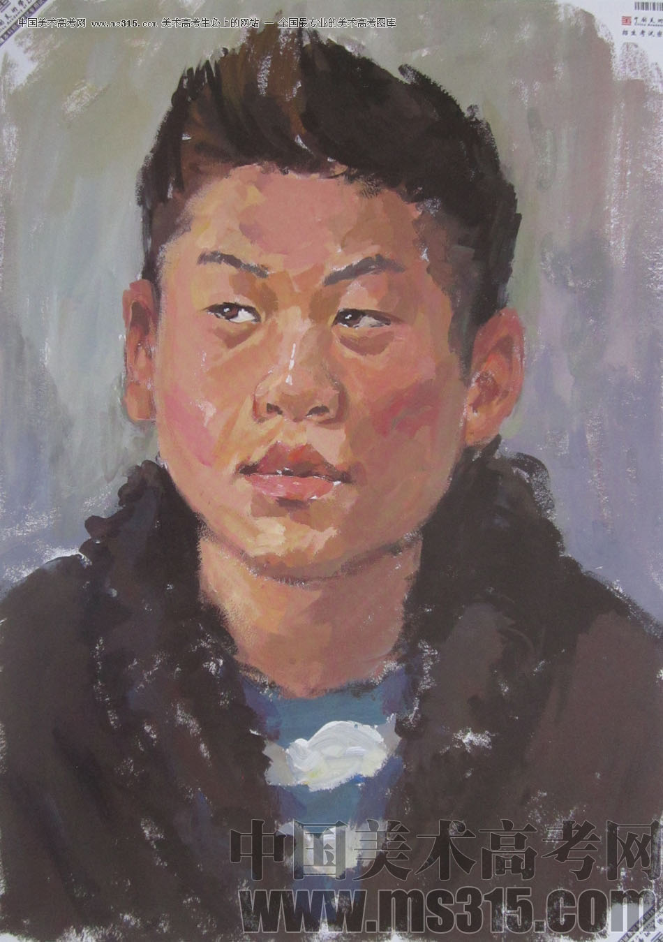 2013年中国美术学院造型图媒类色彩优秀试卷29