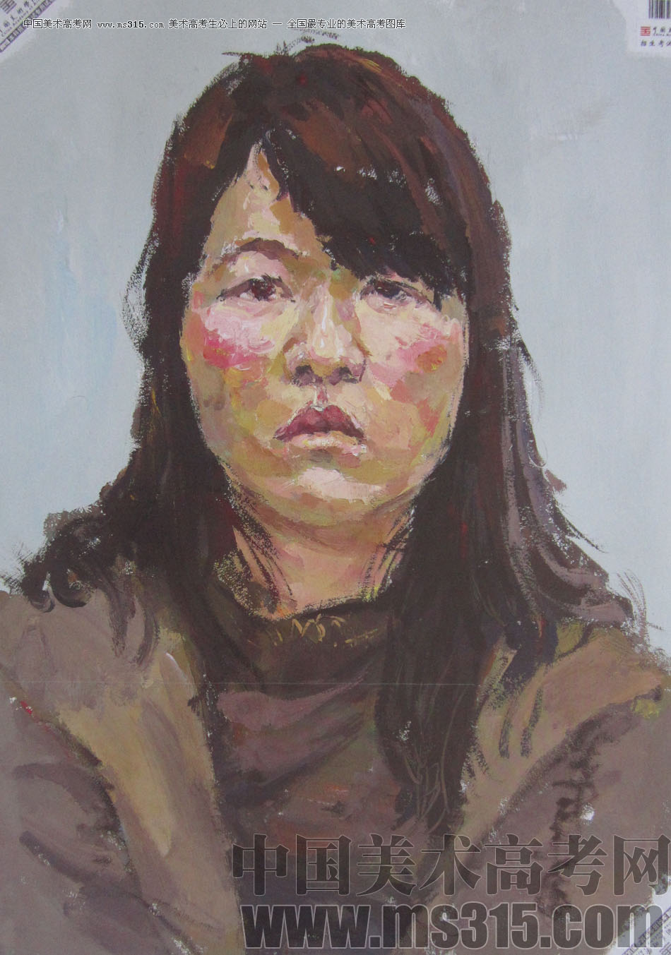 2013年中国美术学院造型图媒类色彩优秀试卷31