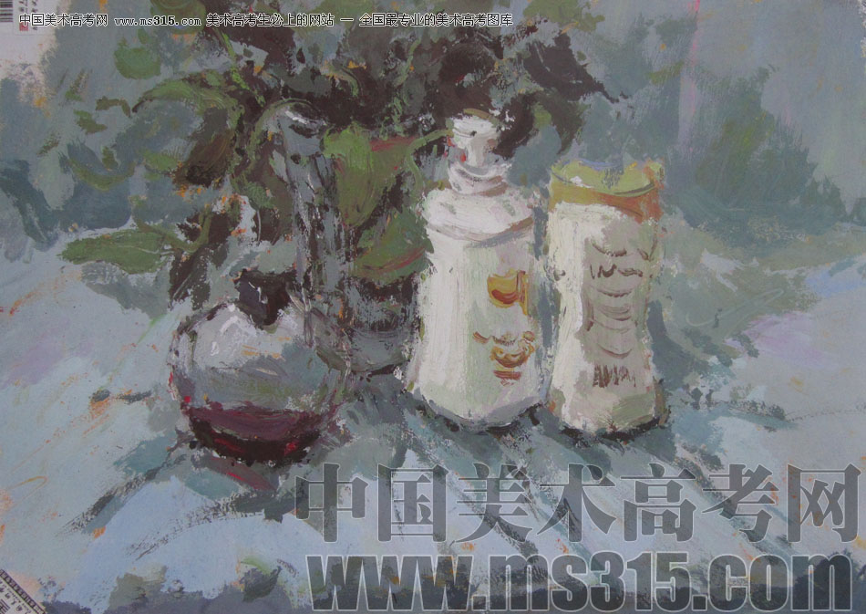 2013年中国美术学院造型图媒类色彩优秀试卷52