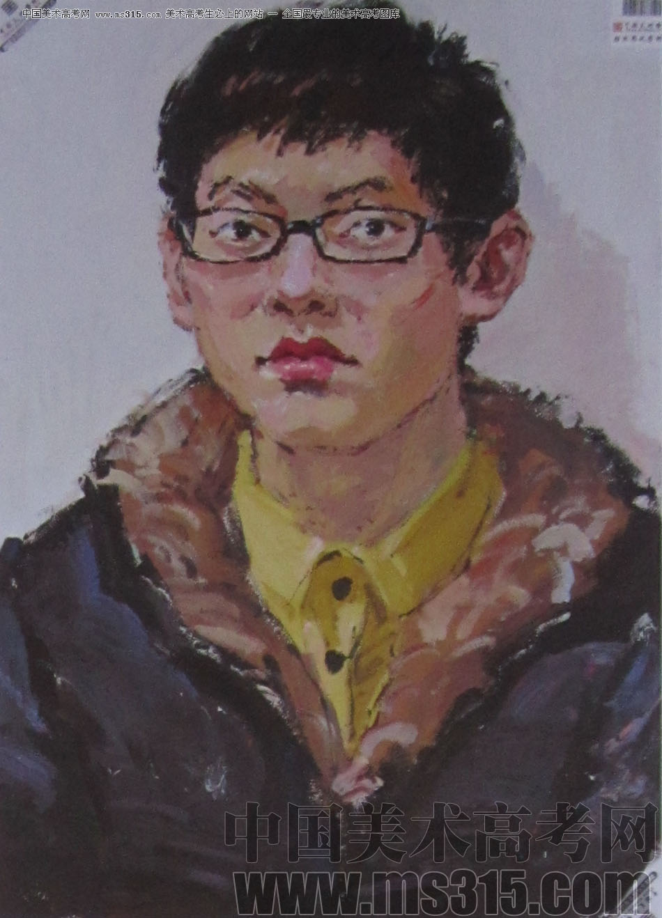 2013年中国美术学院造型图媒类色彩优秀试卷55