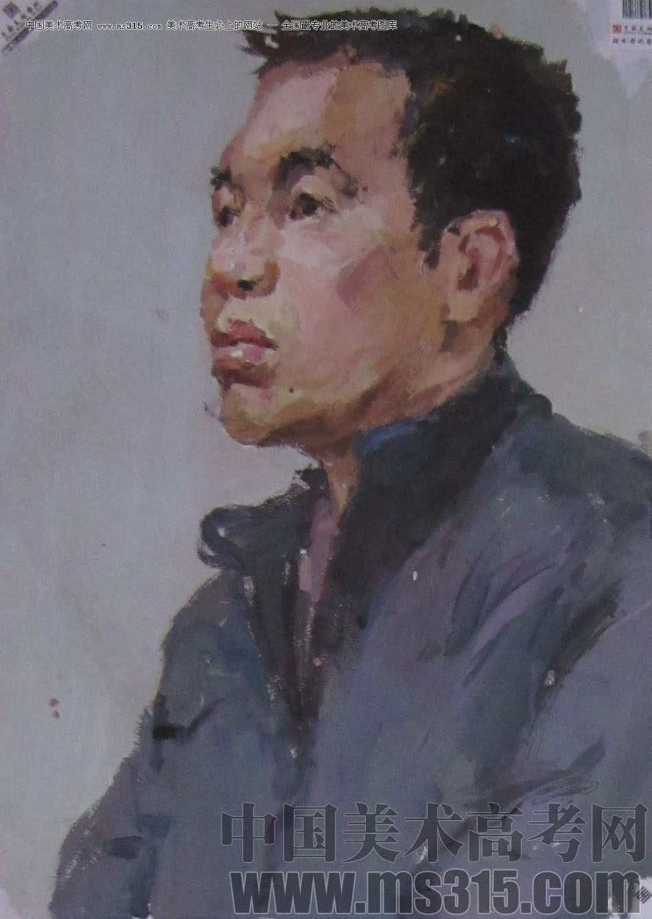 2013年中国美术学院造型图媒类色彩优秀试卷54