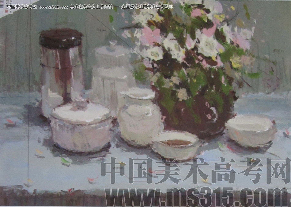 2013年中国美术学院造型图媒类色彩优秀试卷97