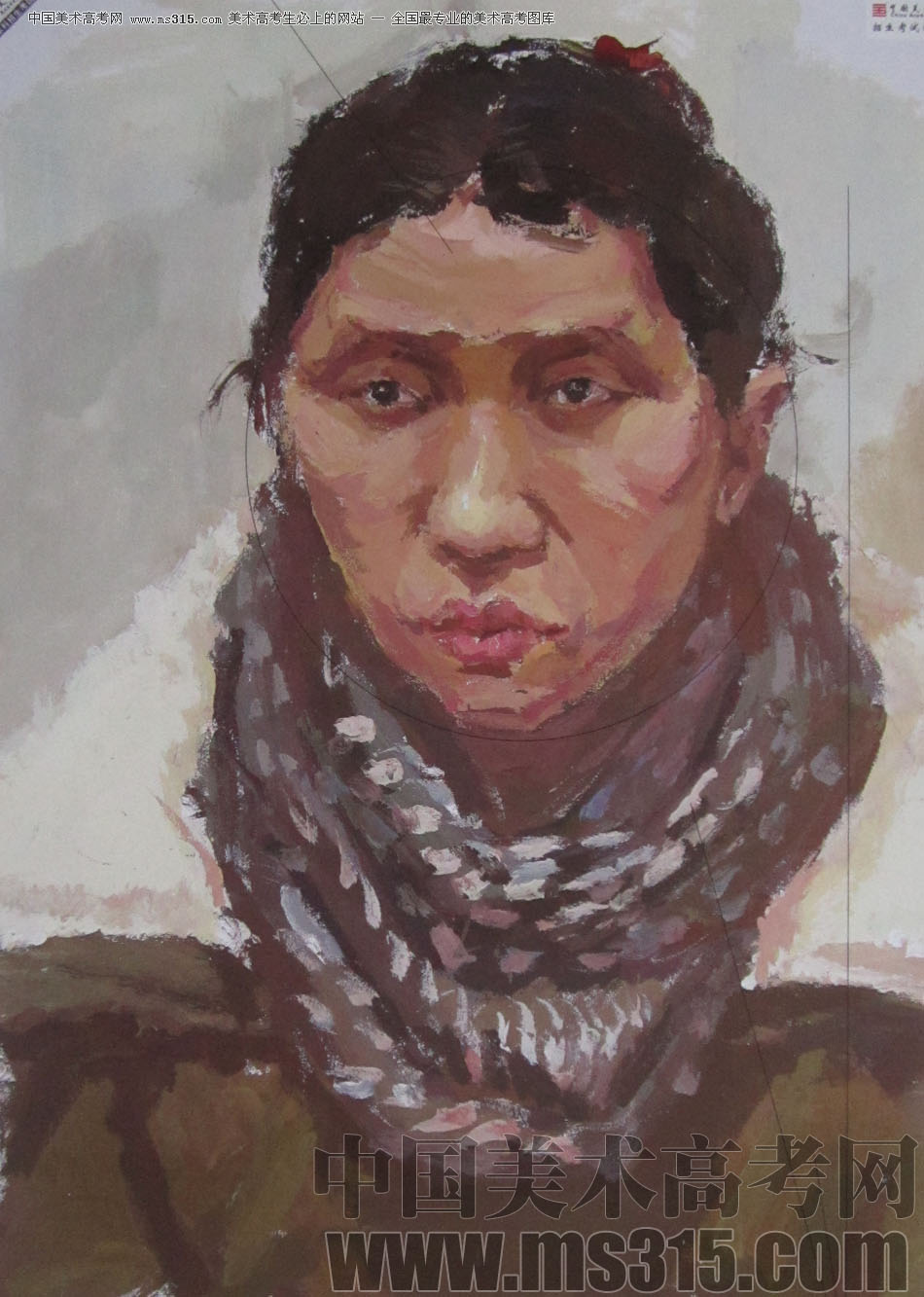 2013年中国美术学院造型图媒类色彩优秀试卷94