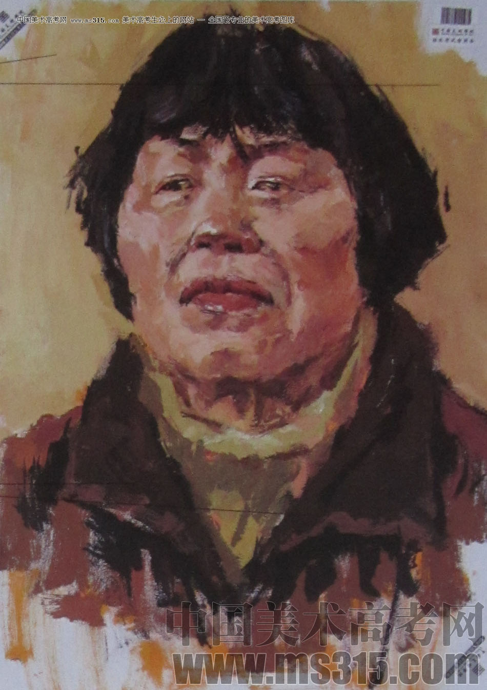 2013年中国美术学院造型图媒类色彩优秀试卷99