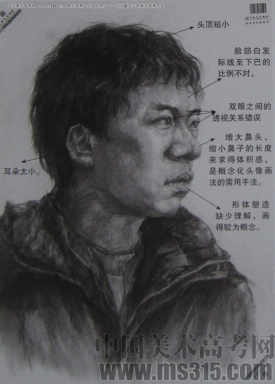 2013年中国美术学院素描优秀试卷2