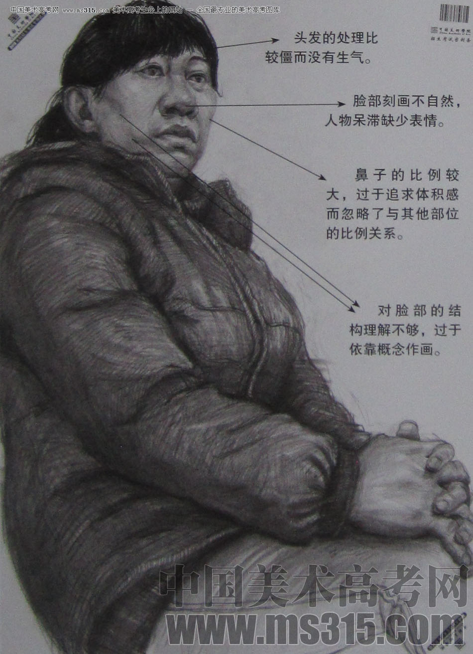 2013年中国美术学院素描优秀试卷16