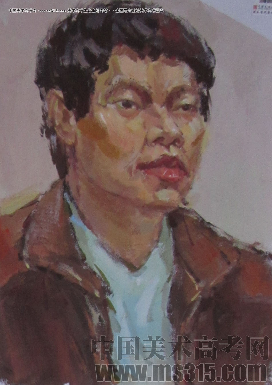 2013年中国美术学院造型图媒类色彩优秀试卷73