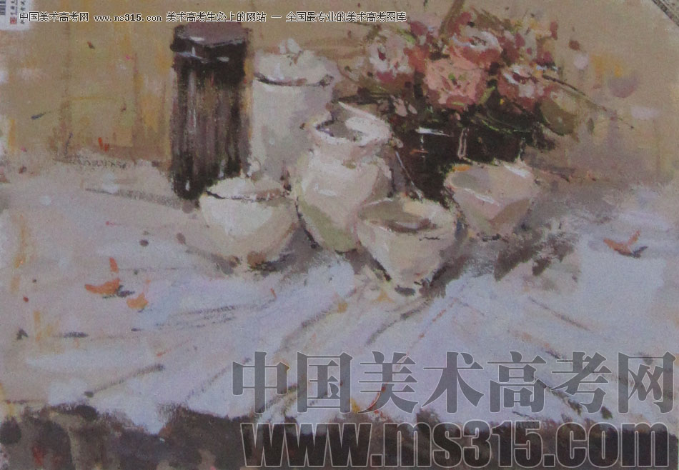 2013年中国美术学院造型图媒类色彩优秀试卷89