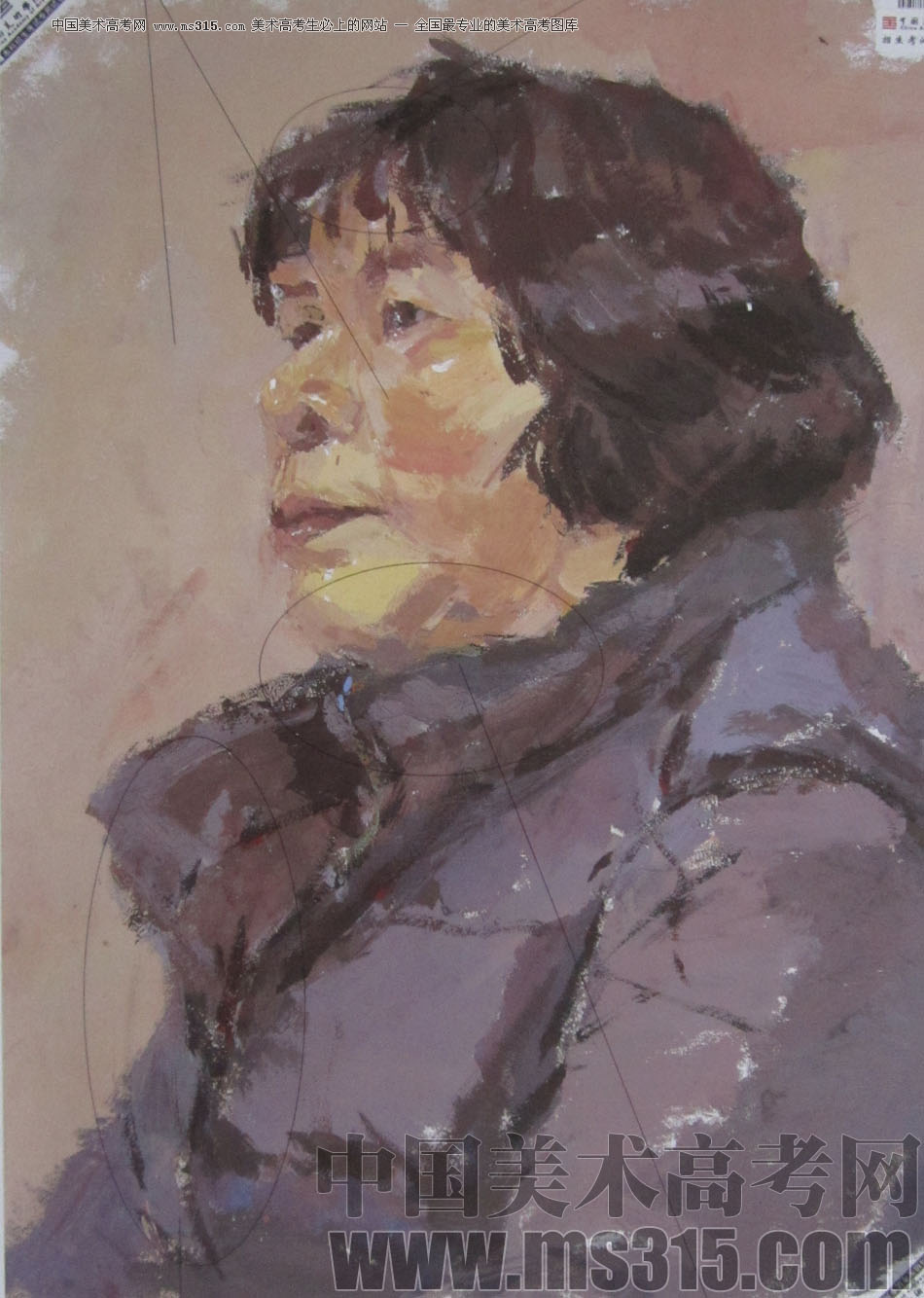 2013年中国美术学院造型图媒类色彩优秀试卷90