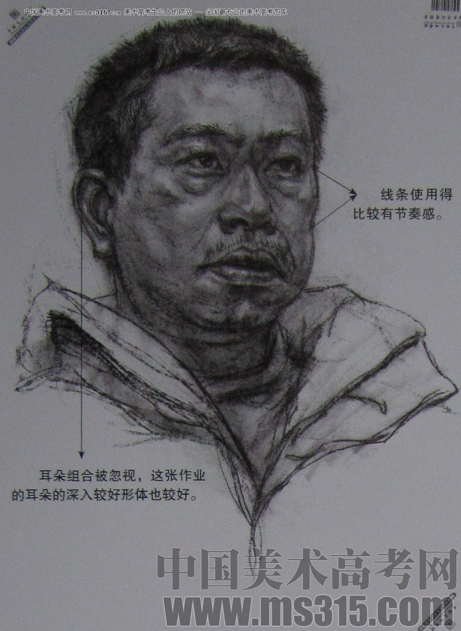 2013年中国美术学院素描优秀试卷38