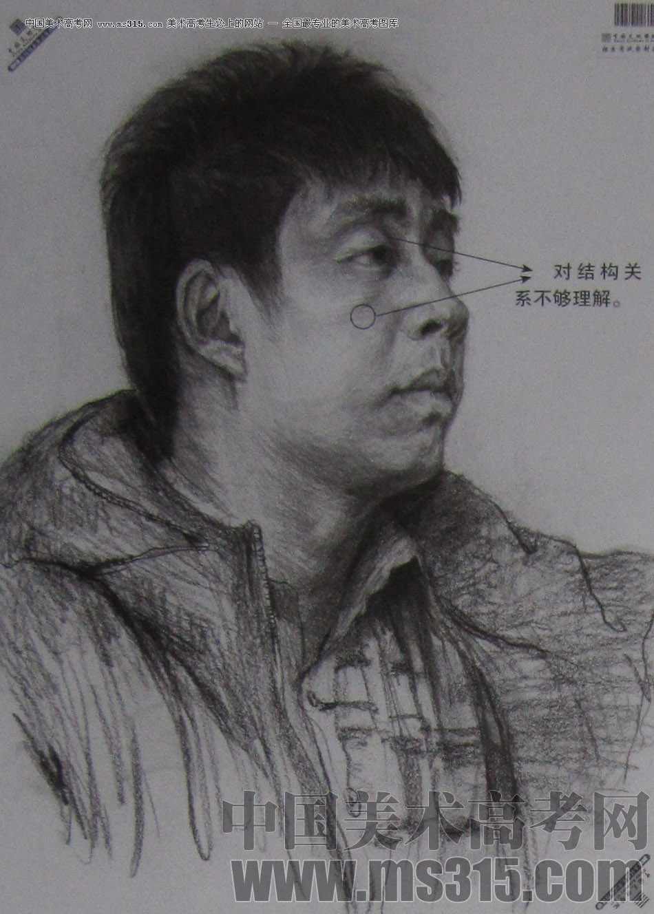 2013年中国美术学院素描优秀试卷44