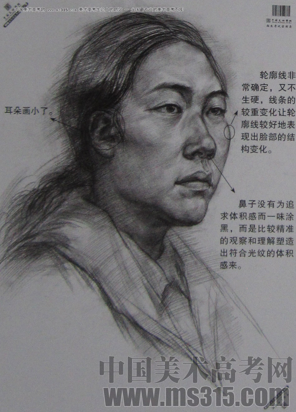 2013年中国美术学院素描优秀试卷59