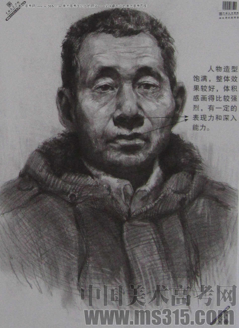 2013年中国美术学院素描优秀试卷49