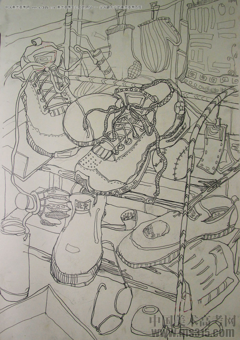 2013年江南大学素描优秀试卷2
