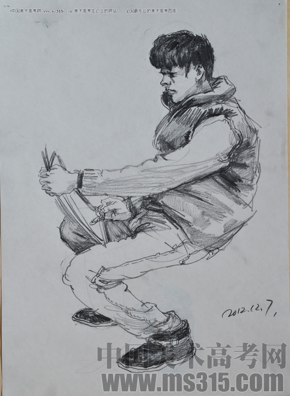 辽宁省葫芦岛市张雷人物速写优秀投稿作品（4）