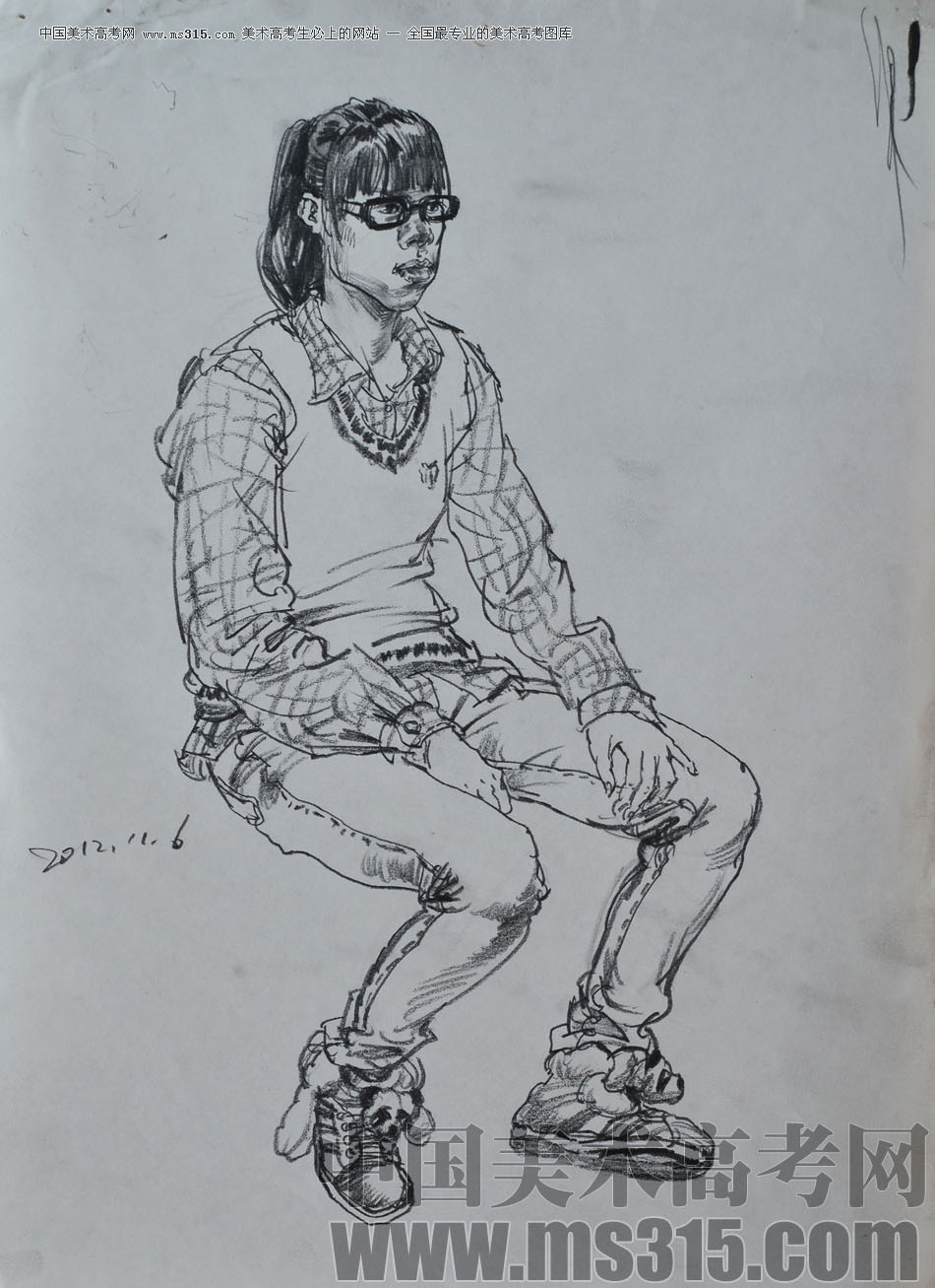 辽宁省葫芦岛市张雷人物速写优秀投稿作品（16）