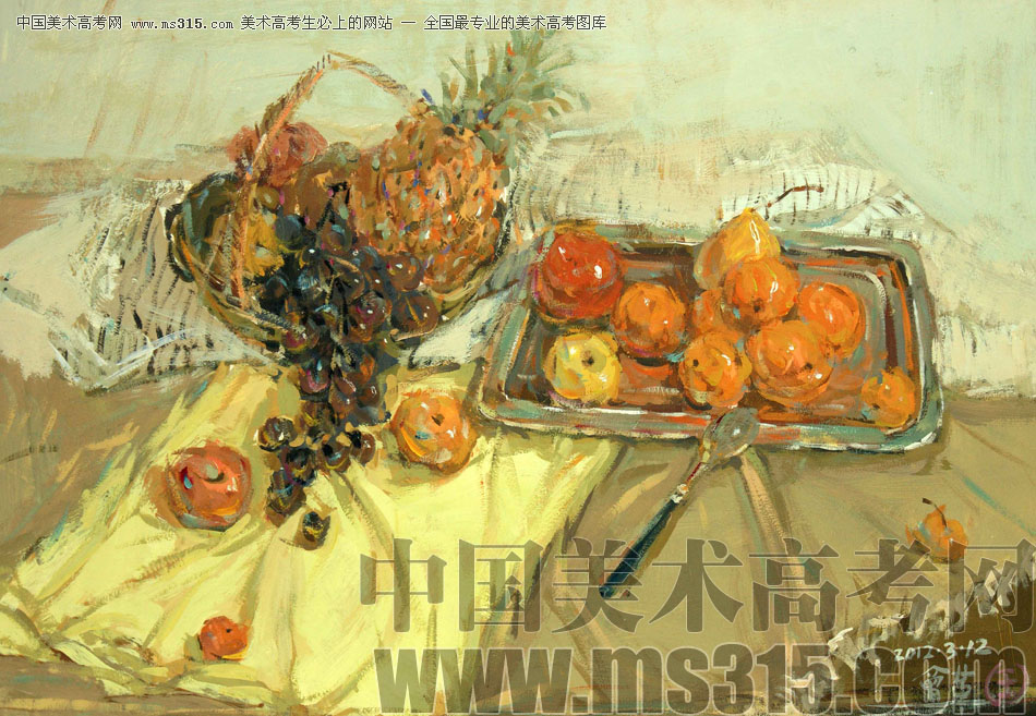 河北师范大学美术学院附中王会革色彩优秀作品1