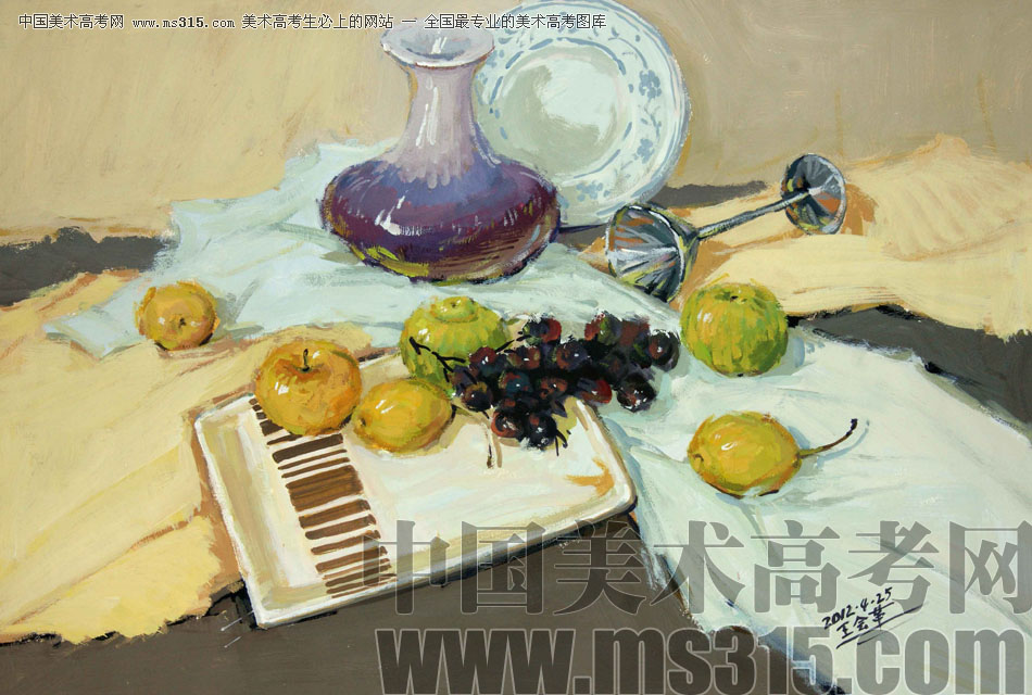 河北师范大学美术学院附中王会革色彩优秀作品2