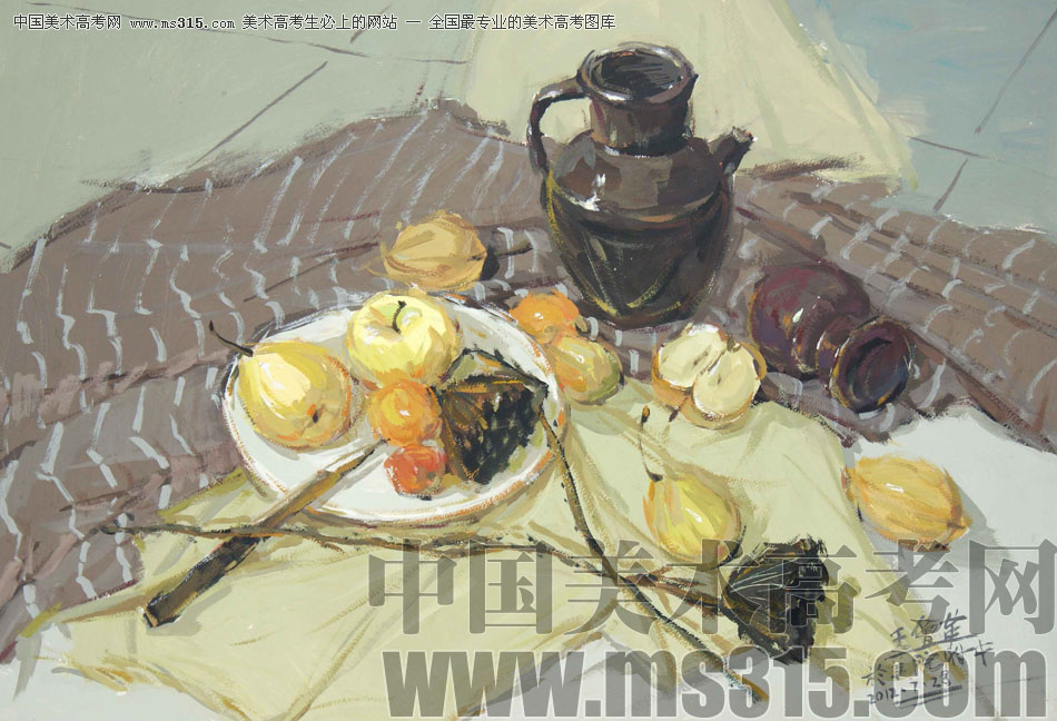 河北师范大学美术学院附中王会革色彩优秀作品5