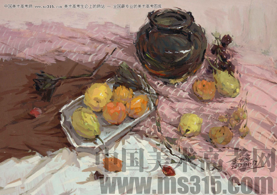 河北师范大学美术学院附中王会革色彩优秀作品7