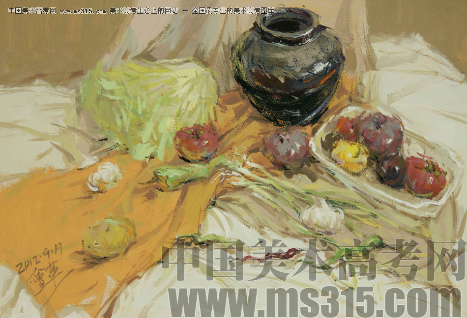 河北师范大学美术学院附中王会革色彩优秀作品10