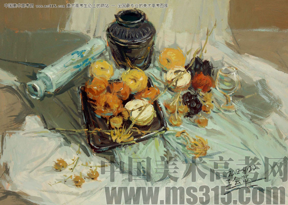 河北师范大学美术学院附中王会革色彩优秀作品12