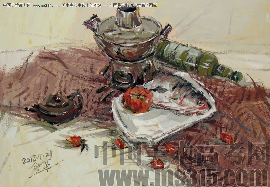 河北师范大学美术学院附中王会革色彩优秀作品13