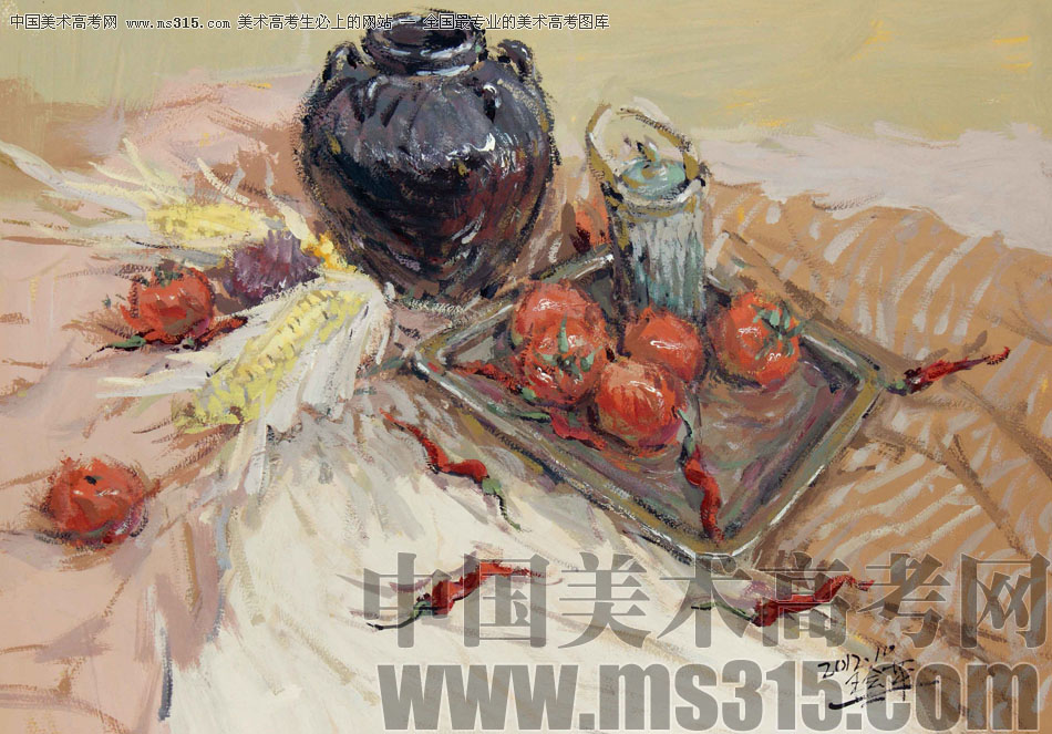 河北师范大学美术学院附中王会革色彩优秀作品15