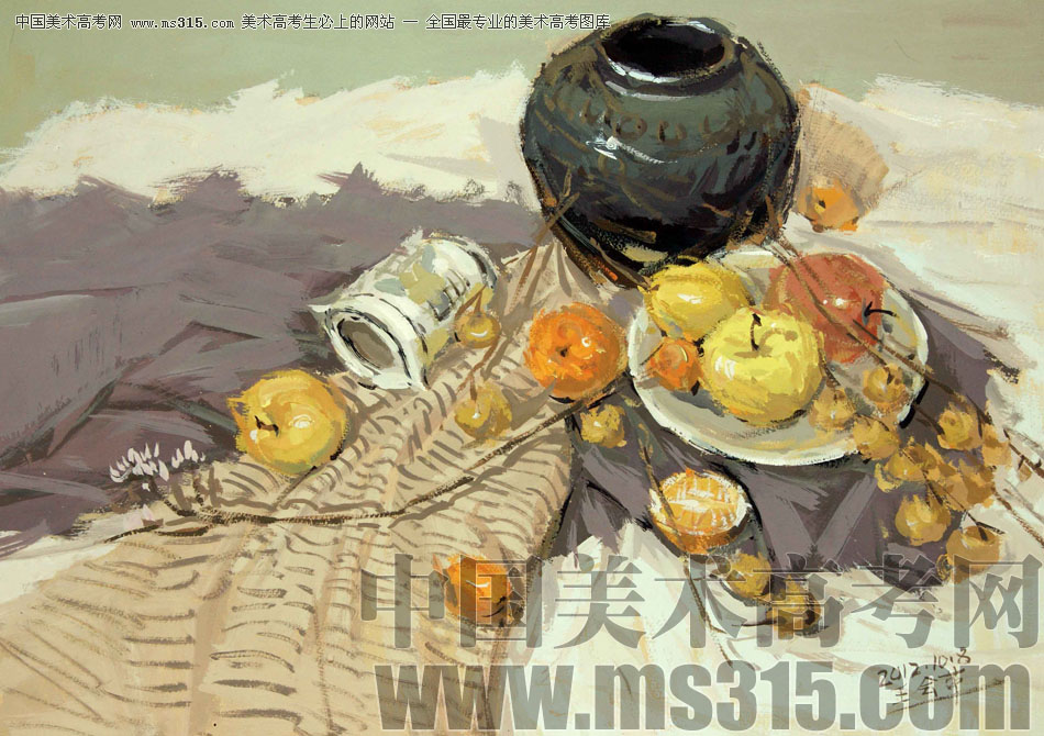 河北师范大学美术学院附中王会革色彩优秀作品17
