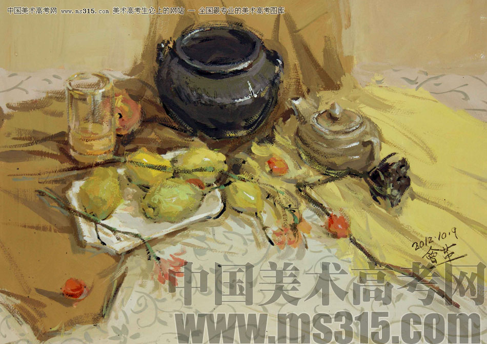 河北师范大学美术学院附中王会革色彩优秀作品18