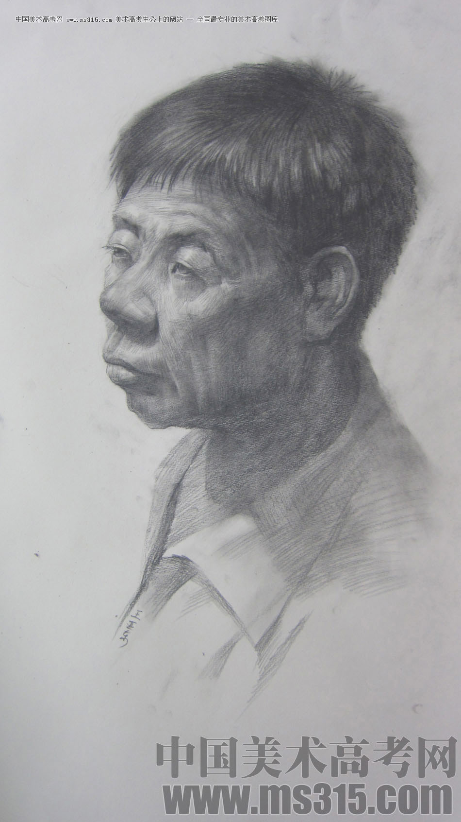 天津旗舰画室素描优秀作品投稿2