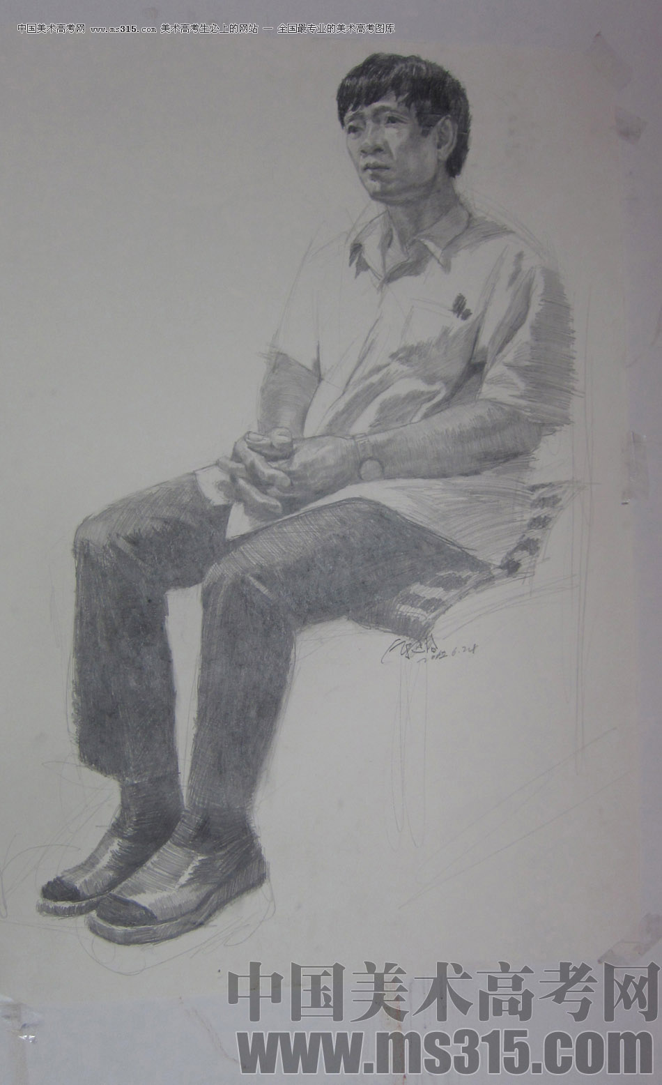 天津旗舰画室素描优秀作品投稿3