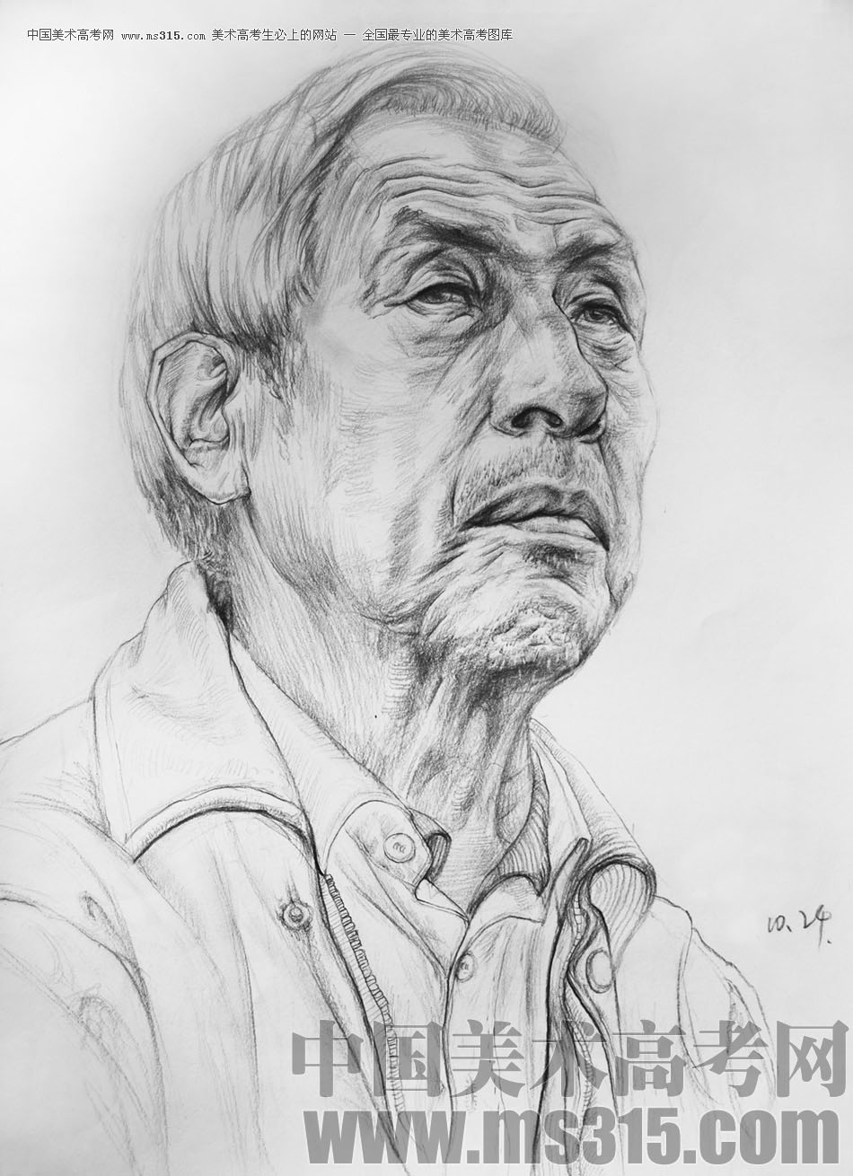 天津旗舰画室素描优秀作品投稿11