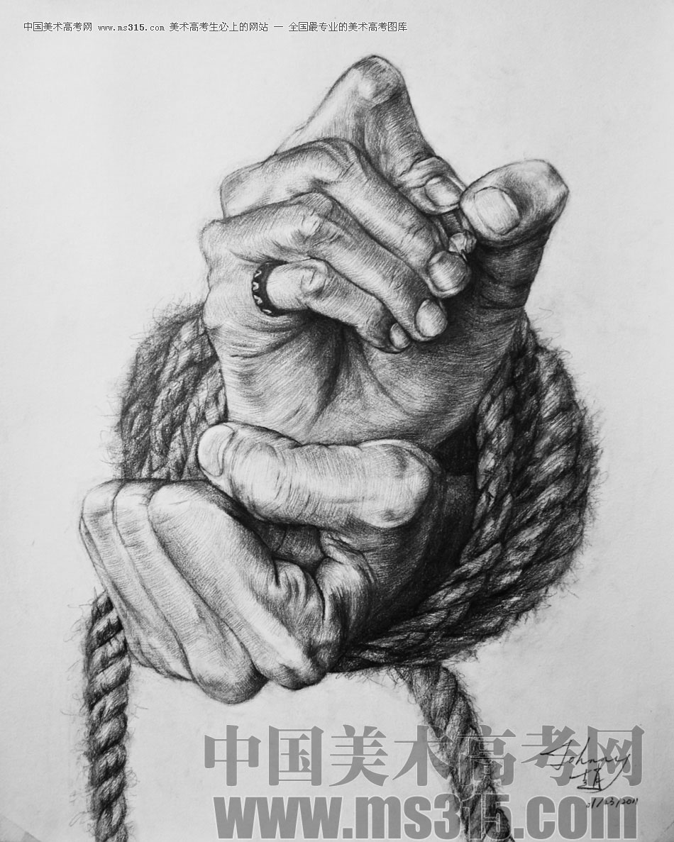 天津旗舰画室素描优秀作品投稿12