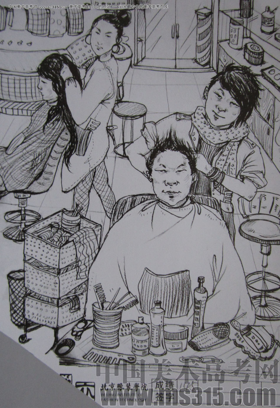 2012年北京服装学院创意速写优秀卷20