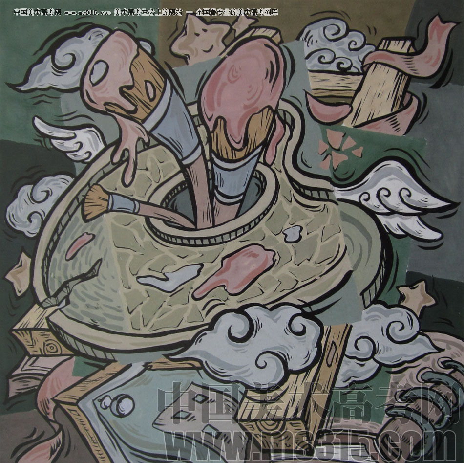 2012年鲁迅美术学院设计基础优秀试卷9