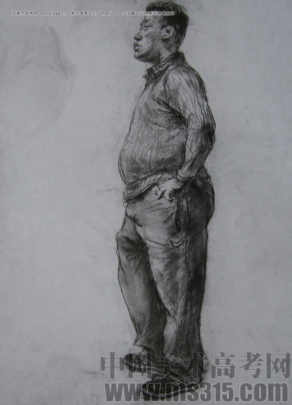 2012年鲁迅美术学院速写优秀试卷10